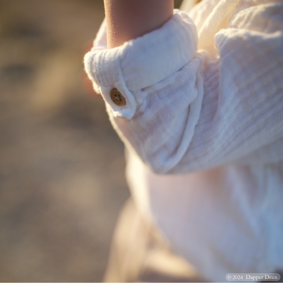 Little Planet | Baby Organic Cotton Gauze Button-Front Shirt - Picture 2 of 6